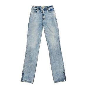 Abercrombie & Fitch 90s High Rise Straight Jeans, Light Wash